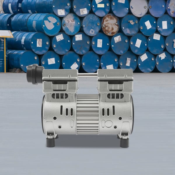 Kompressor - Oliefri luftkompressor - 750 W (1 hk) - 220 V - 145 l/min - 8 bar - 1400 omdr./min - 69 dB lavt støjniveau - Grå