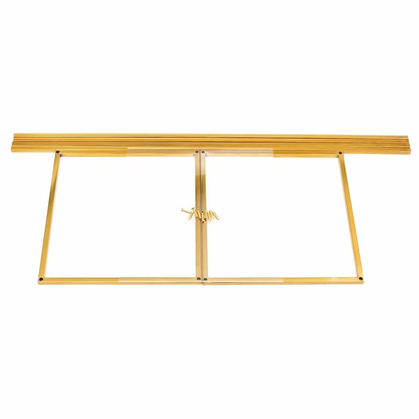Blomsterstander - Metalsøjle 80 cm - Elegant - Til bryllup & fest - Til hjem & have - Guld