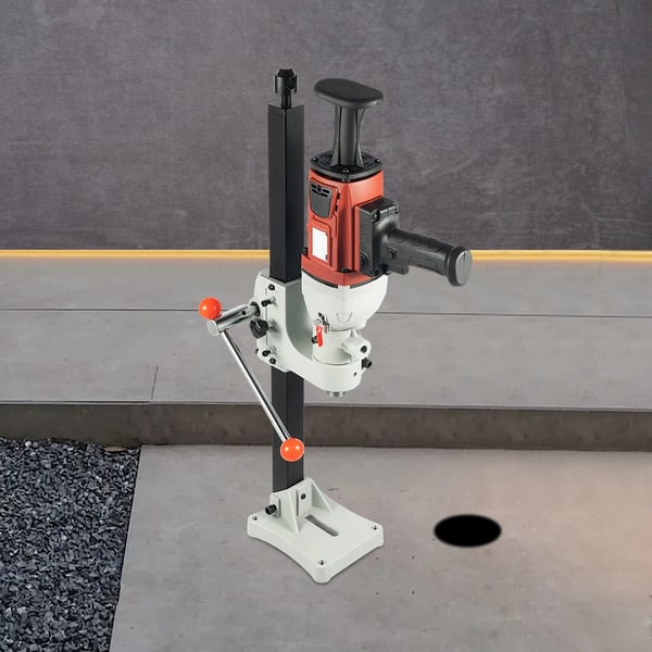Kerneboremaskine til beton - Borestativ - 2200 W - 1200 rpm - Ø 180 mm - Vådt/tørt - 220 V EU-stik - Rød/Sort