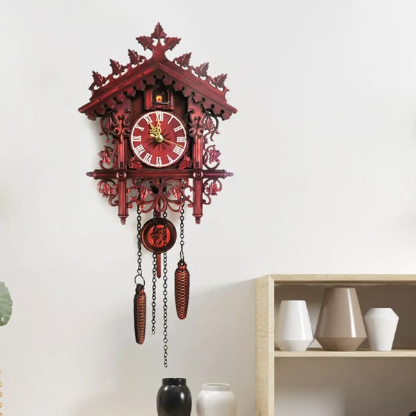 Vægur - Batteridrevet - Støjsvagt Uden Tikkelyd - Præcis Tid - Europæisk Stil - Batteri Ikke Inkluderet