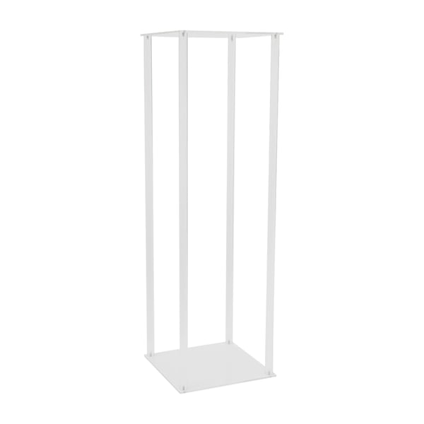 Akryylinen kukkateline - Jalustasetti 10 kpl - Suorakulmainen - Kantavuus n. 8 kg - Häihin ja juhliin - Maljaketeline