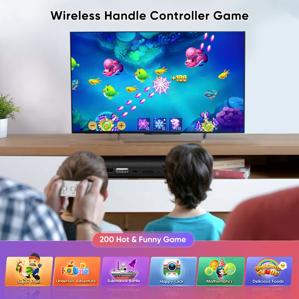 HDMI TV-dansemåtte - Dobbelt dansemåtte - Trådløs - Skridsikker - To Spillere - MV/3D/Tegnefilm Tilstande - Auto-opdatering