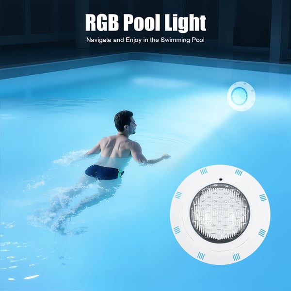 LED poollampe - Undervandslys - 36W - IP68 Vandtæt - AC 12V - ABS+PC - Hvidt lys