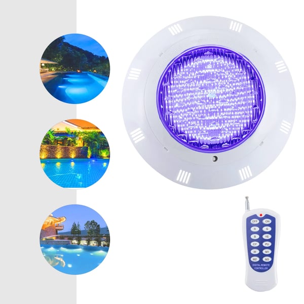 LED poollampe - Undervandslys - 36W - IP68 Vandtæt - AC 12V - ABS+PC - Hvidt lys