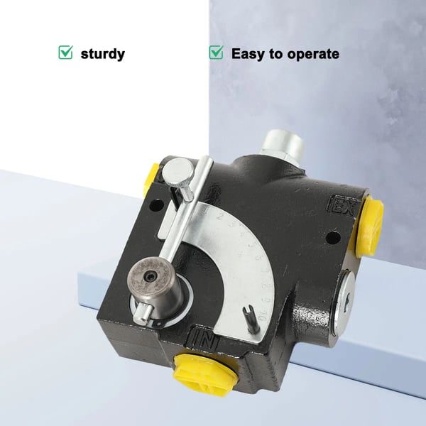 Hydraulisk flowreguleringsventil - G 3/4 BSP (1,9 cm) - Variabelt Flow - Trykkompenseret - Skydeventil - Til Motorhastighed