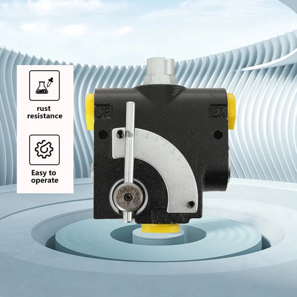 Hydraulisk flowreguleringsventil - G 3/4 BSP (1,9 cm) - Variabelt Flow - Trykkompenseret - Skydeventil - Til Motorhastighed