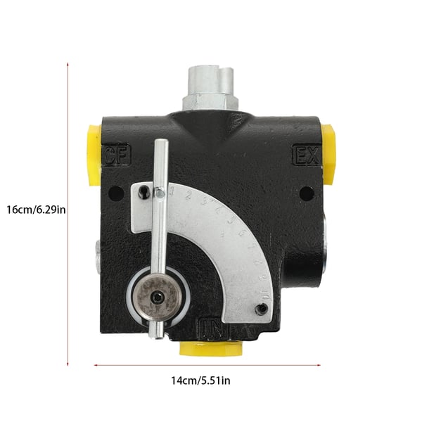 Hydraulisk flowreguleringsventil - G 3/4 BSP (1,9 cm) - Variabelt Flow - Trykkompenseret - Skydeventil - Til Motorhastighed
