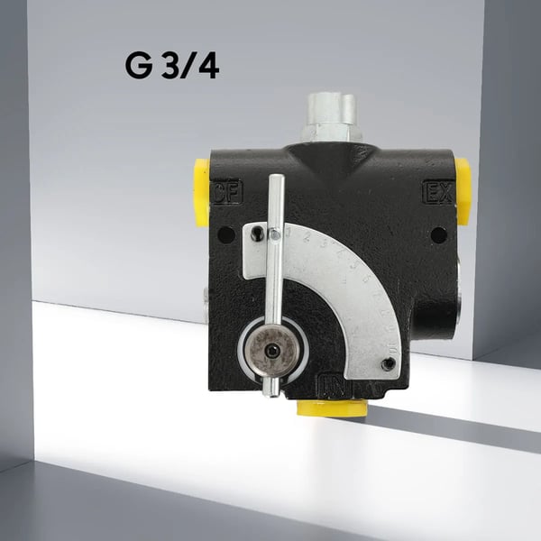 Hydraulisk flowreguleringsventil - G 3/4 BSP (1,9 cm) - Variabelt Flow - Trykkompenseret - Skydeventil - Til Motorhastighed