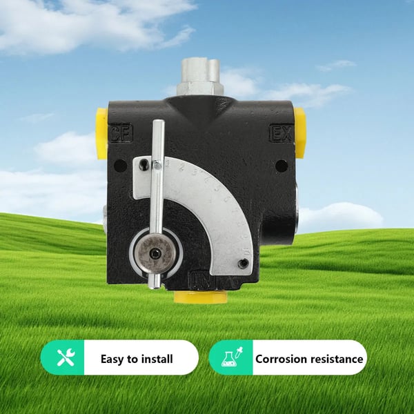 Hydraulisk flowreguleringsventil - G 3/4 BSP (1,9 cm) - Variabelt Flow - Trykkompenseret - Skydeventil - Til Motorhastighed