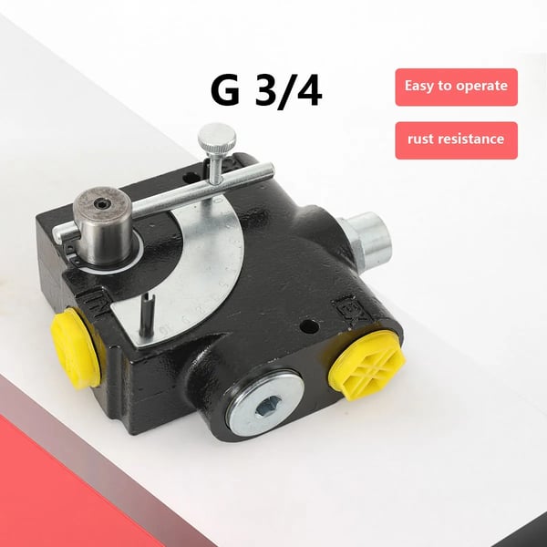 Hydraulisk flowreguleringsventil - G 3/4 BSP (1,9 cm) - Variabelt Flow - Trykkompenseret - Skydeventil - Til Motorhastighed