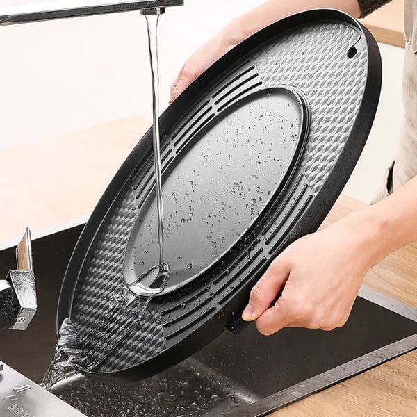 Sähköinen hot pot ja grilli - 2-in-1 pöytägrilli ja pata - Kuumalta suojaavat kahvat - Pihveille, mereneläville, vihanneksille