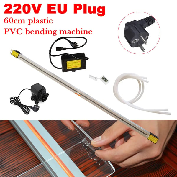 Akrylbukker - Plastbukkemaskine - 220 V - 1–6 mm - Til PVC/Akrylglas - Til Skiltefremstilling - CE-godkendt