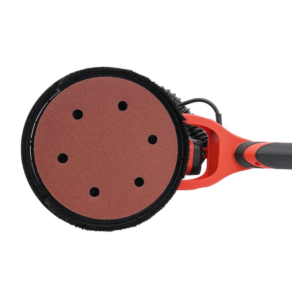 Sähköinen seinähiomakone - Kipsilevyhiomakone - 750 W - 800–1800 rpm - Säädettävä nopeus - LED-valo - Kittaukseen - Punainen