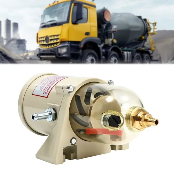 Brændstoffilter vandudskiller - 500FG/500FH - Diesel - Kapacitet 227 l/t - Til båd og lastbil - Med aftapningsskrue