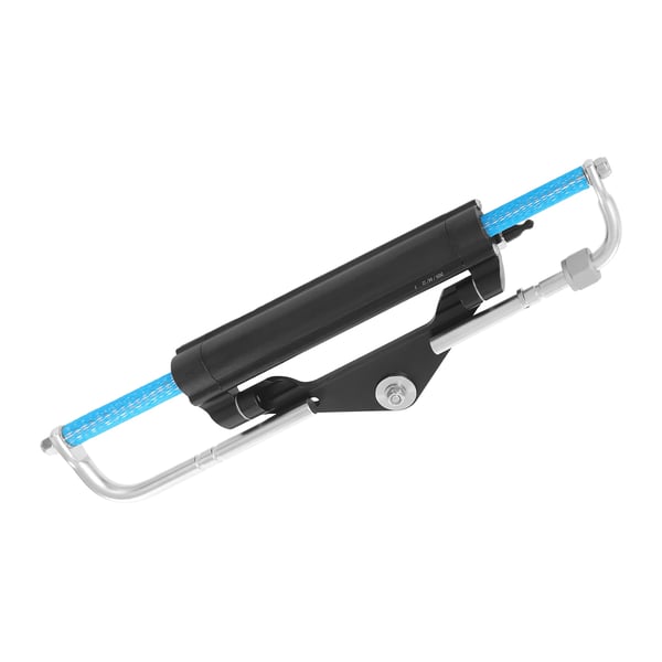 Hydraulisk styresæt - Påhængsmotor styring 150 hk - Komplet hydrauliksystem til båd/vandscooter - Sort