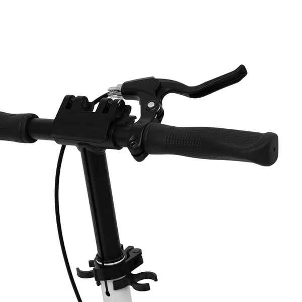 Løbehjul til voksne - Kick Scooter - Sammenklappeligt - Bæreevne 100 kg - Justerbar højde 91–107 cm - PU-hjul - Hvid