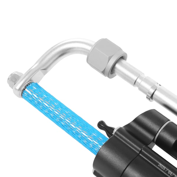 Hydraulisk styresæt - Til påhængsmotor 150 hk - Med pumpe og styrecylinder - 2 hydraulikslanger - CE-godkendt - Til båd og yacht - Sort