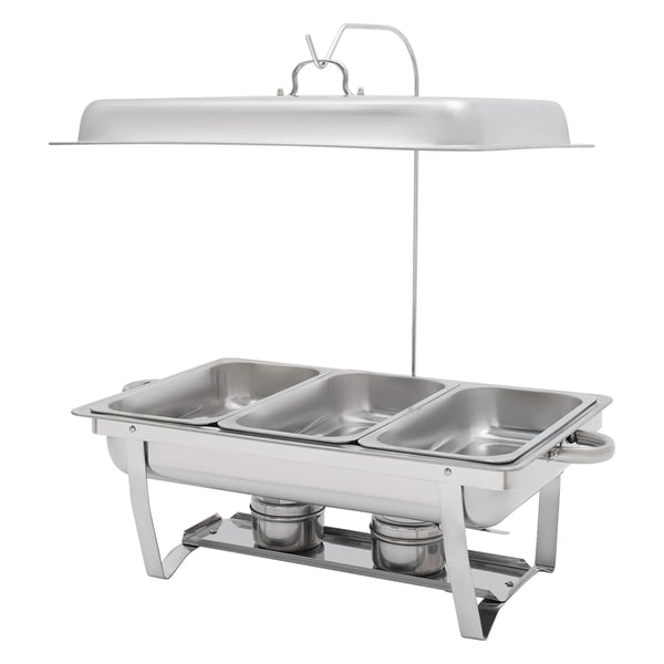 Chafing Dish Buffetvarmer - Serveringsvarmer - Rustfrit Stål - Til Catering, Restaurant & Hotel - Kommerciel