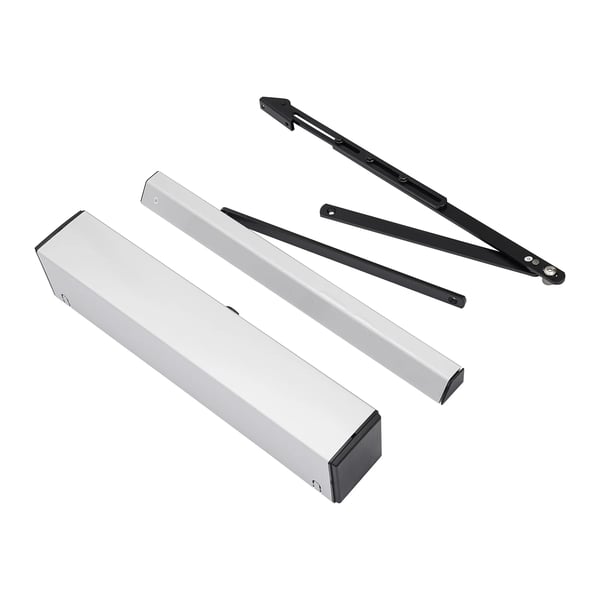 Automatisk svingdørsåbner - Døråbner/Dørlukker - 24V - DC børsteløs motor - Aluminium - Kommerciel - Hvid