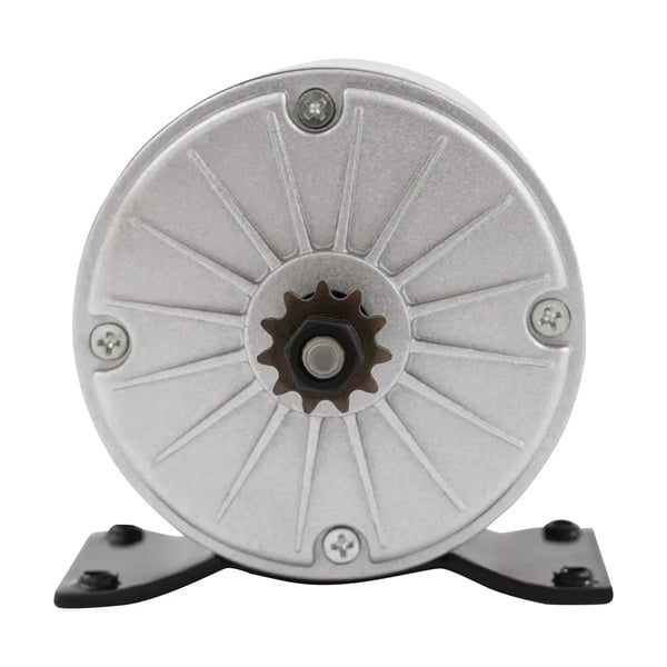 El-løbehjul Motor - DC Permanentmagnet Børstet - 24V 350W - Højt Moment - 2700 o/min - 11-tands gear - 4-polet - Støbejern