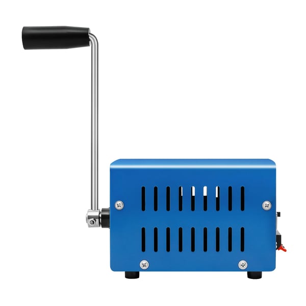Käsikampigeneraattori - F20 - 20 W Hätävirta - USB-lataus - 3–28 V Monijännite - Retkeilyyn/Ulkoiluun - Sininen