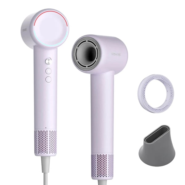 HD21 - Mini hårtørrer - 25W - 110 V - Hurtig tørring - Negativ ion-teknologi - EU-stik - Lilla