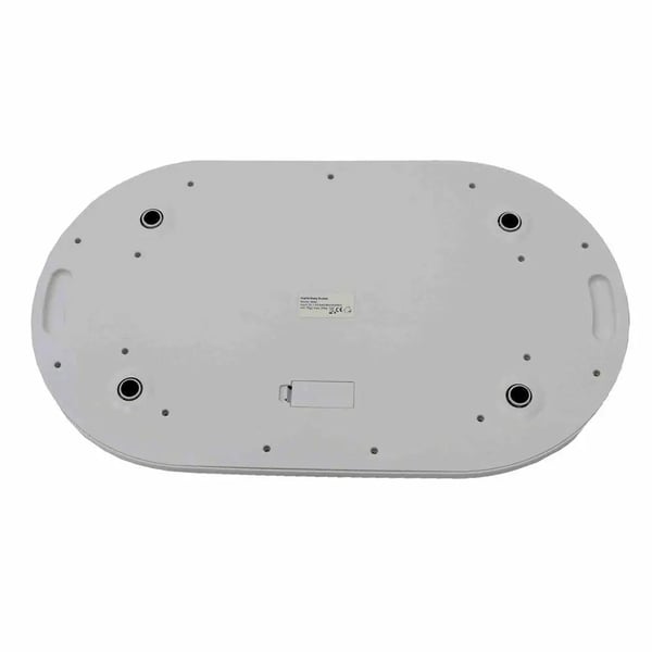 Digital baby- & kæledyrsvægt - Vægt - Kapacitet 20 kg - Interval 10 g - Tara - Kg/lb/st - Mål 55×32×3 cm - Batterier kræves (ikke inkl.) - Hvid