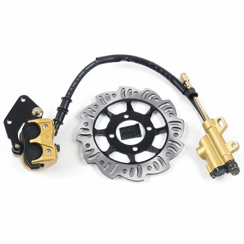 Offroad motorcykel/pitbike - Bag Hydraulisk Bremseskivekit - Til 49–125cc 4-takt - Bremseskive Rotor - Skive + Hydrauliksæt - Nem Montering