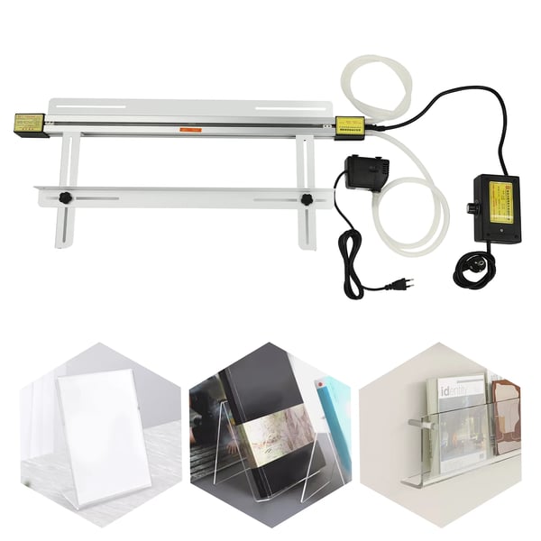 Plastbukker til Akryl/Plexiglas/PVC - Varmebøjningsmaskine - 25W - 110–240V - Justerbar 0–420°C - Maks Bukkebredde 60 cm - Vandtæt IPX8