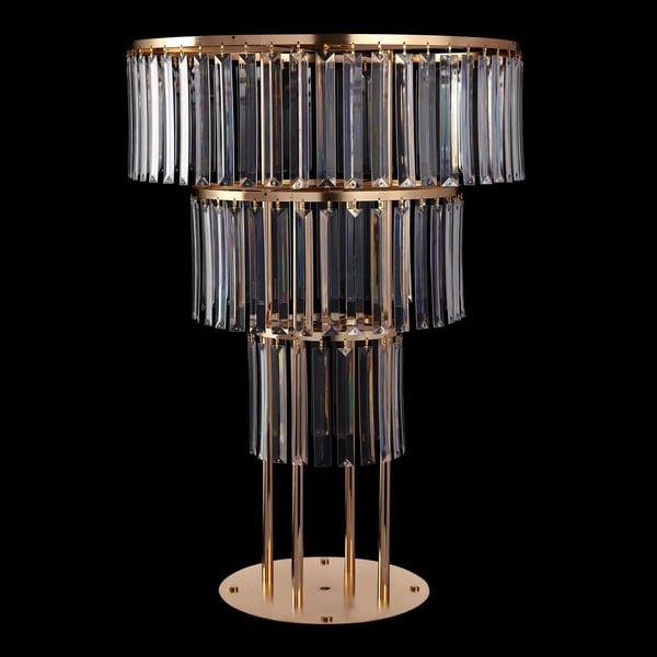Bryllupsdekoration - Rundt Baggrundsstativ / Piedestal - Jern og Akryl - Elektropletteret - Moderne Stil - Guld