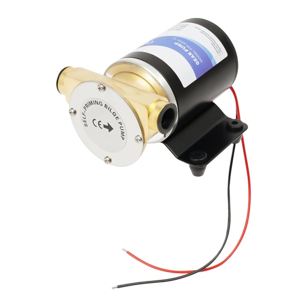 Vesipumppu - Uppopumppu 12V DC - 120 W - 2850 r/min - IP68 - Kuparimoottori - Max 60°C - EU‑pistoke - Musta