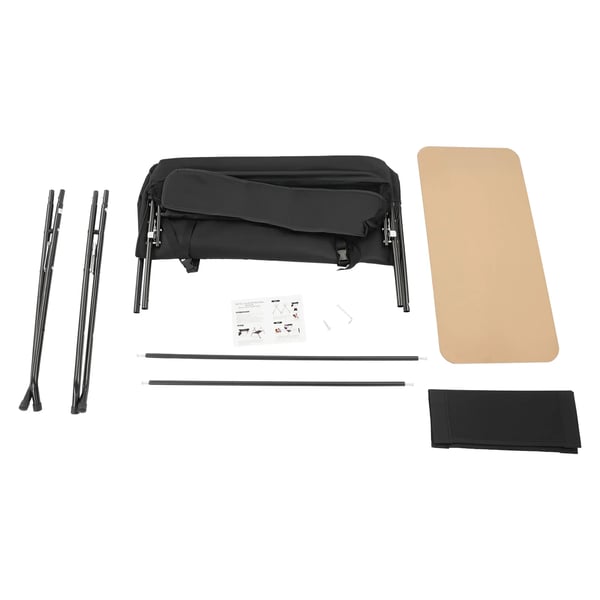Baby Puslebord - Bærbar Skiftestation - Sikkerhedssele - Sammenklappeligt - 15 kg Kapacitet - Stor Opbevaringsplads - 0–12 mdr - Sort