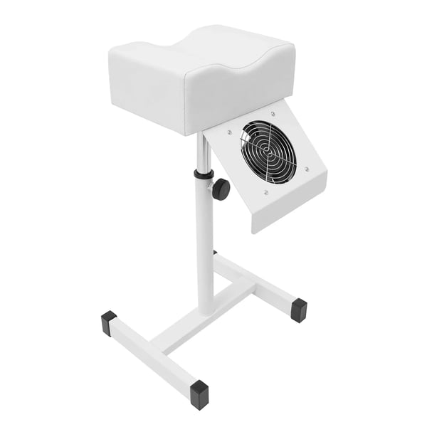 Pedicure stol - Neglestol / Fodspa Massagestol - Justerbar fodstøtte - Til Salon & Hjem - Samling kræves - Hvid