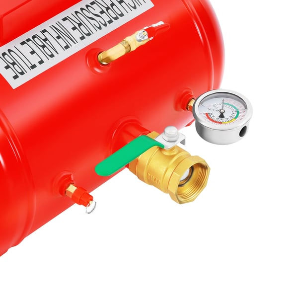 Dæk Bead Seater - Bead Blaster lufttank - 20 l kapacitet - Max 10 bar - Anbefalet 6–8 bar - Jern - Rød