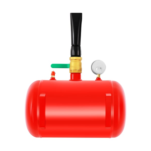 Dæk Bead Seater - Bead Blaster lufttank - 20 l kapacitet - Max 10 bar - Anbefalet 6–8 bar - Jern - Rød