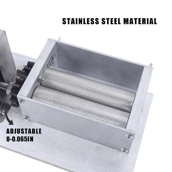 Elektrisk kornkværn - DY-168-60W - Foderkværn til majs/hvede/bønner, Rustfrit stål & aluminiumlegering, Ren kobbermotor, 220/110V, 12 TPI - Sølv