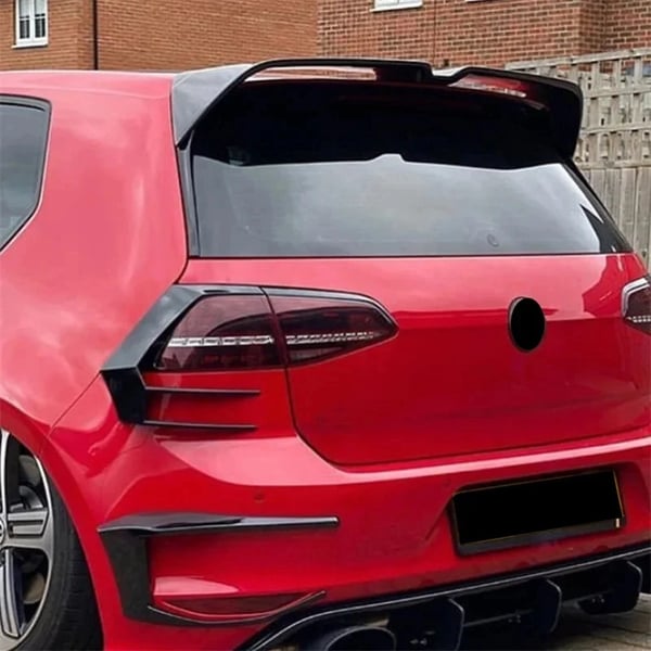 Bagspoiler - Tagvinge/Sportvinge - Til Bagklap/Tag - Sportsdesign - Aerodynamisk - Sort