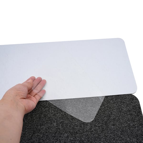 Trappetrinsmåtter - Selvklæbende Skridsikre - 15 stk - 76×20,3 cm - 6,5 mm - Polyester + TPR - Mørkegrå