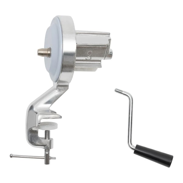 Pasta- og nudelpresse - Manuel ekstruder - Aluminiumslegering - Ergonomisk greb - Til conchiglie - Sølv