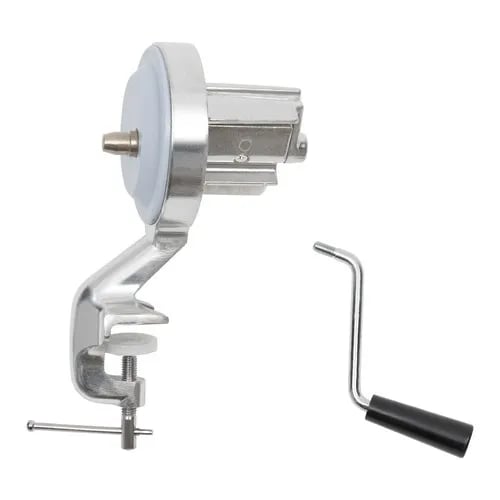 Pasta- og nudelpresse - Manuel ekstruder - Aluminiumslegering - Ergonomisk greb - Til conchiglie - Sølv