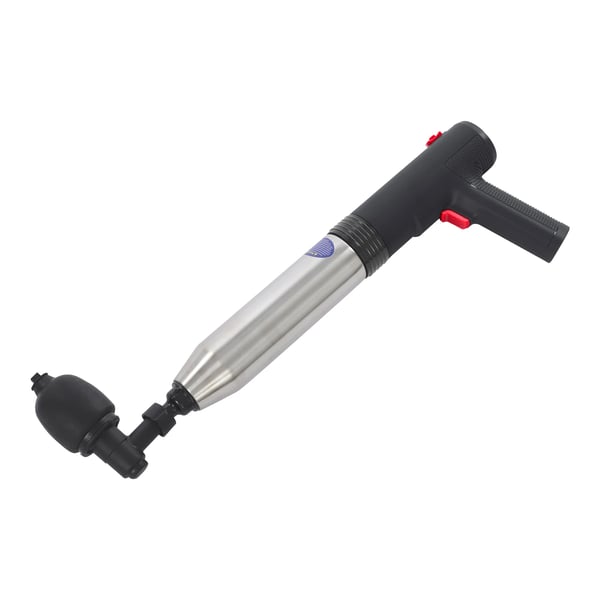 Elektrisk afløbsrenser - Toiletstempel - Højtryksluft - Genopladelig 1500 mAh - 100–240 V - 45×16 cm - ABS & rustfrit stål - Sort