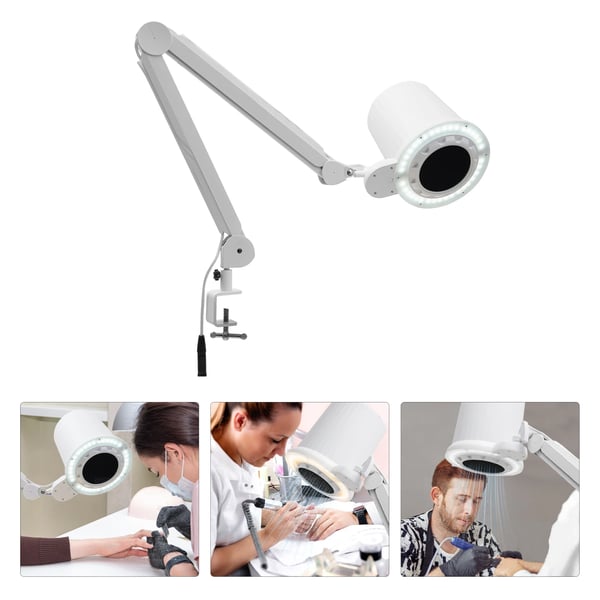 Professionel neglestøvsuger - Bordmodel - 55 W - 0–4300 rpm, 10 trin - LED dæmpbar, justerbar vinkel - 3000K/4500K/6000K - Kobbermotor - 3 m kabel