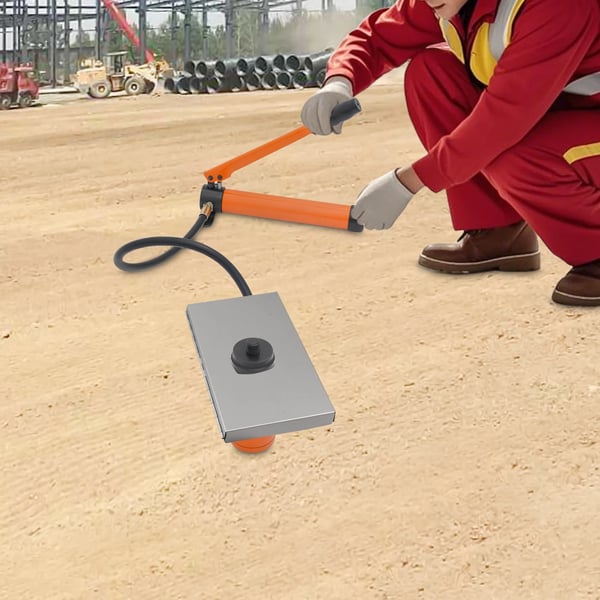 Hydraulinen reikäpistinsarja - Käsipumppu - Sarja 6 stanssia - Puristusvoima 80 kN - Iskunpituus 25 mm - Reiän halkaisija 22,5–61,5 mm - Oranssi