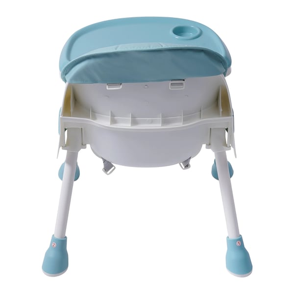 Baby højstol - Spisestol - 2-i-1, Bakke med 5 positioner, Fodstøtte, 3–6 år, Max 80 kg, Foldbar - Grøn