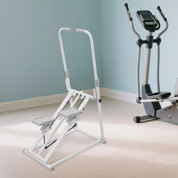 Stepper / Trappemaskine - Justerbar 3 niveauer - Maks. belastning 100 kg - Lavt støjniveau 20–30 dB - Ben & cardio - Fritstående - Hvid