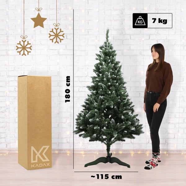 Kunstigt juletræ - Diamond-model - 180 cm - Uden lys - CE-godkendt