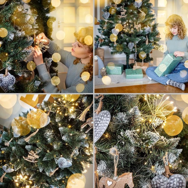 Kunstigt juletræ - Diamond-model - 180 cm - Uden lys - CE-godkendt