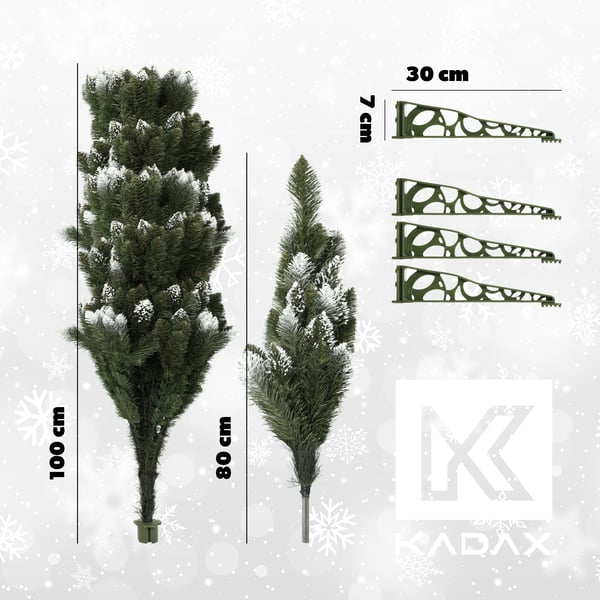 Kunstigt juletræ - Fyr - 120 cm - Uden lys - CE-certificeret