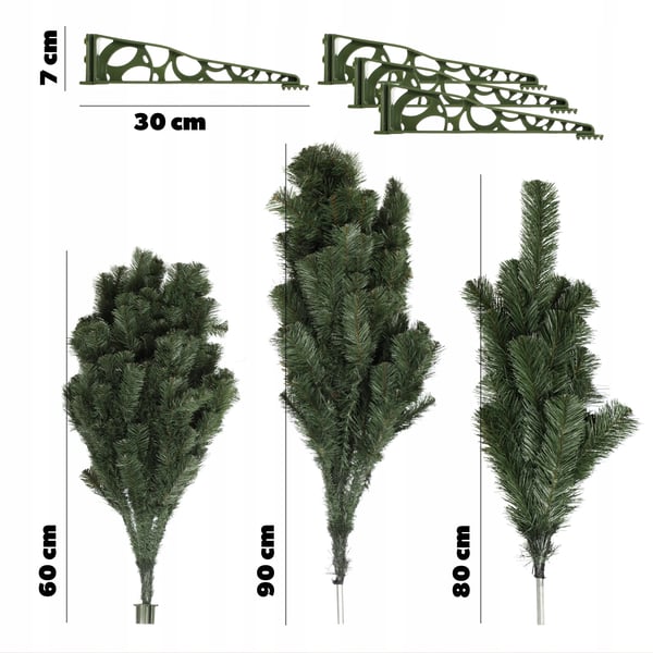 Kunstigt Juletræ - Gran - Premium - Uden Lys - CE-godkendt - Naturtro Design - Genbrugbar