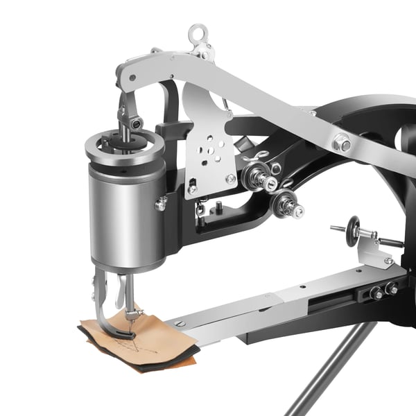 Nahkaompelukone - Suutarin ompelukone - Käsikäyttöinen - Piston pituus max 6 mm - Paininjalan nosto 6 mm - Paksuus 3–5 mm